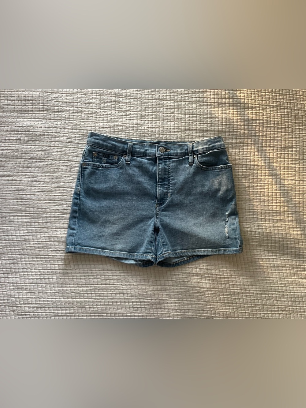 Medium Wash Banana Republic Stretch Denim Shorts